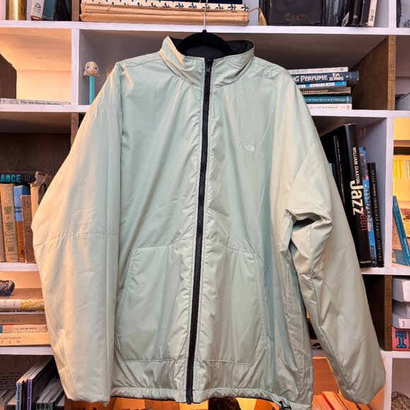 2024 NWT Mens THE NORTH FACE Afterburner Snow Jacket $170 XL Black Green reversi - Picture 6 of 7